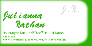 julianna nathan business card